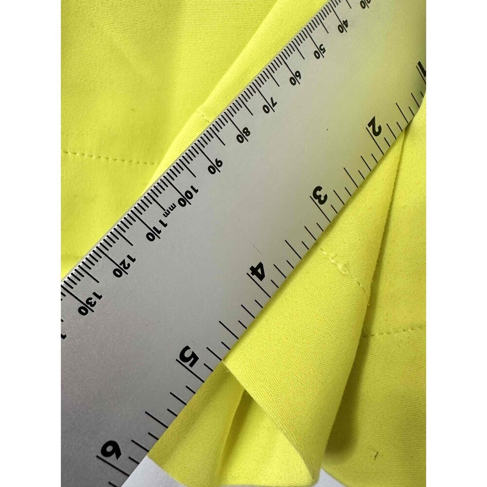 Lane Bryant Womens Shorts Size 22 Yellow Pleated Front High Waist Belt Loops - Picture 4 of 8